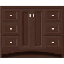 Strasser Woodenwork 42-281 - 42 X 21 X 34.5 Ravenna View Vanity Ogee Miter Choc Oak Sb