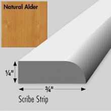 Strasser Woodenwork 01.193 - .25 X .75 X 48 Simplicity Scribe Natural Alder