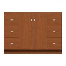 Strasser Woodenwork 11-657 - 48 X 18 X 34.5 Montlake View Vanity Tiered Miter Cinn Cherry Sb