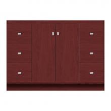 Strasser Woodenwork 11-760 - 48 X 21 X 34.5 Montlake View Vanity Tiered Miter Dk Cherry Sb