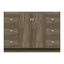 Strasser Woodenwork 11-843 - 48 X 21 X 34.5 Montlake View Vanity Tiered Miter Dusky Oak Sb