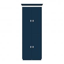 Strasser Woodenwork 11-879 - 18 X 21 X 48 Montlake Linen Upper Tiered Miter Lapis Night