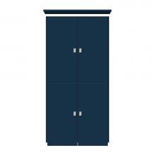 Strasser Woodenwork 11-881 - 24 X 18 X 48 Montlake Linen Upper Tiered Miter Lapis Night