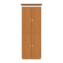 Strasser Woodenwork 12-133 - 18 X 18 X 48 Montlake Linen Upper Tiered Miter Nat Cherry