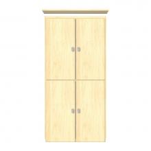 Strasser Woodenwork 12-411 - 24 X 18 X 48 Montlake Linen Upper Tiered Miter Nat Maple