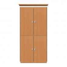 Strasser Woodenwork 12-563 - 24 X 18 X 48 Montlake Linen Upper Tiered Miter Nat Oak