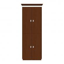 Strasser Woodenwork 12-687 - 18 X 21 X 48 Montlake Linen Upper Tiered Miter Pecan Cherry