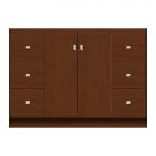 Strasser Woodenwork 12-797 - 48 X 18 X 34.5 Montlake View Vanity Tiered Miter Pecan Cherry Sb