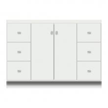 Strasser Woodenwork 12-901 - 48 X 21 X 34.5 Montlake View Vanity Tiered Miter Powder Grey Sb