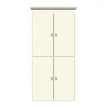 Strasser Woodenwork 12-911 - 24 X 18 X 48 Montlake Linen Upper Tiered Miter Sat Biscuit