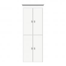 Strasser Woodenwork 15-515 - 18 X 18 X 48 Montlake Linen Upper Tiered Miter Sat White