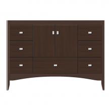 Strasser Woodenwork 37-291 - 48 X 21 X 34.5 Wallingford Vanity Tiered Miter Choc Oak Sb
