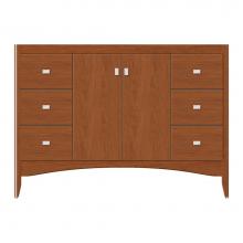 Strasser Woodenwork 37-320 - 48 X 18 X 34.5 Wallingford View Vanity Tiered Miter Cinn Cherry Sb