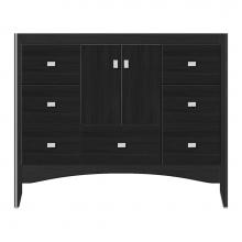 Strasser Woodenwork 37-594 - 42 X 18 X 34.5 Wallingford Vanity Tiered Miter Midnight Oak Sb