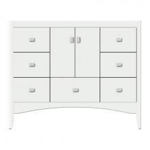 Strasser Woodenwork 37-894 - 42 X 18 X 34.5 Wallingford Vanity Tiered Miter Powder Grey Sb