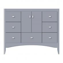 Strasser Woodenwork 38-073 - 42 X 21 X 34.5 Wallingford Vanity Tiered Miter Sat Silver Sb