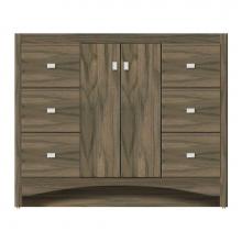 Strasser Woodenwork 46-535 - 42 X 21 X 34.5 Ravenna View Vanity Tiered Miter Dusky Oak Sb