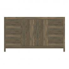 Strasser Woodenwork 53-956 - 60 X 21 X 34.5 Alki View Vanity Slab Dusky Oak Sb
