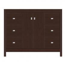 Strasser Woodenwork 56-743 - 42 X 21 X 34.5 Alki View Vanity Tiered Miter Choc Cherry Sb