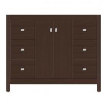 Strasser Woodenwork 59-259 - 42 X 21 X 34.5 Alki View Vanity Tiered Miter Choc Oak Sb