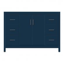 Strasser Woodenwork 59-589 - 48 X 21 X 34.5 Alki View Vanity Tiered Miter Lapis Night Sb