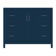 Strasser Woodenwork 59-592 - 42 X 18.5 X 34.5 Alki View Vanity Tiered Miter Lapis Night Sb