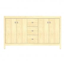 Strasser Woodenwork 59-830 - 60 X 18.5 X 34.5 Alki View Vanity Tiered Miter Nat Maple Db