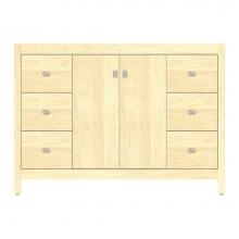 Strasser Woodenwork 59-832 - 48 X 18.5 X 34.5 Alki View Vanity Tiered Miter Nat Maple Sb