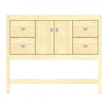 Strasser Woodenwork 59-874 - 42 X 18.5 X 34.5 Alki Spa Vanity Tiered Miter Nat Maple Sb