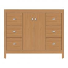 Strasser Woodenwork 59-925 - 42 X 18.5 X 34.5 Alki View Vanity Tiered Miter Nat Oak Sb