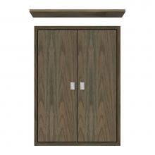 Strasser Woodenwork 70-001 - 18 X 6.25 X 25 Inset Cubby Tiered Miter Dusky Oak