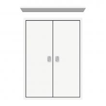 Strasser Woodenwork 70-018 - 18 X 6.25 X 25 Inset Cubby Tiered Miter Sat White
