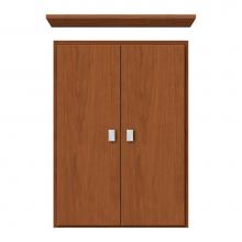 Strasser Woodenwork 70-116 - 18 X 5.5 X 25 Wall Cubby Tiered Miter Cinn Cherry