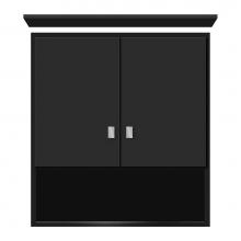 Strasser Woodenwork 70-949 - 24 X 8.5 X 26 Overjohn Tiered Miter Sat Black
