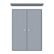 Strasser Woodenwork 70-961 - 18 X 5.5 X 25 Wall Cubby Tiered Miter Silver Oak
