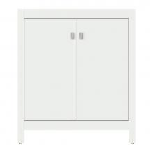 Strasser Woodenwork 71-093 - 30 X 18.5 X 34.5 Alki View Vanity Tiered Miter Powder Grey Std