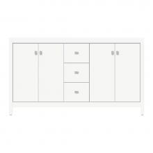 Strasser Woodenwork 71-519 - 60 X 18.5 X 34.5 Alki View Vanity Tiered Miter Sat White Db