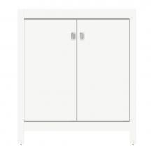 Strasser Woodenwork 71-535 - 30 X 18.5 X 34.5 Alki View Vanity Tiered Miter Sat White Std