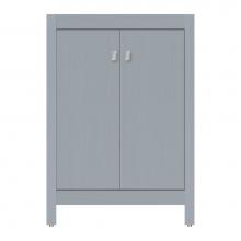 Strasser Woodenwork 71-614 - 24 X 18.5 X 34.5 Alki View Vanity Tiered Miter Silver Oak Std