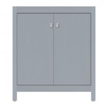 Strasser Woodenwork 71-616 - 30 X 18.5 X 34.5 Alki View Vanity Tiered Miter Silver Oak Std