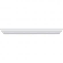 Strasser Woodenwork 84.314 - 18 X 2.25 X 18 Traditional Crown 18In Linen Sat White