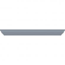 Strasser Woodenwork 83.274 - 18 X 2.25 X 8.5 Traditional Crown 18In Overjohn Sat Silver