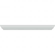 Strasser Woodenwork 83.309 - 18 X 2.25 X 21 Traditional Crown 18In Linen Powder Grey