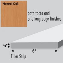 Strasser Woodenwork 83.133 - 6 X .75 X 36 Filler Nat Oak