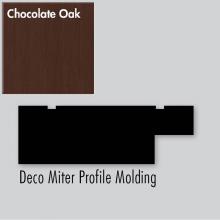 Strasser Woodenwork 83.405 - 2.25 X .75 X 72 Molding Deco Miter Choc Oak