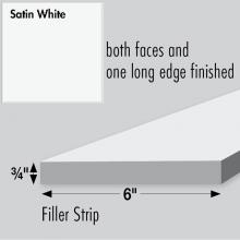 Strasser Woodenwork 83.135 - 6 X .75 X 36 Filler Sat White