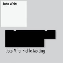 Strasser Woodenwork 83.407 - 2.25 X .75 X 72 Molding Deco Miter Sat White