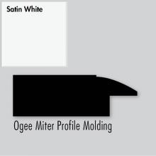 Strasser Woodenwork 83.423 - 2.25 X .75 X 72 Molding Ogee Miter Sat White