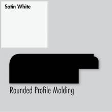 Strasser Woodenwork 83.034 - 2.25 X .75 X 72 Molding Round Sat White