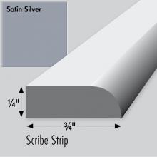 Strasser Woodenwork 83.301 - .75 X .25 X 36 Scribe Sat Silver